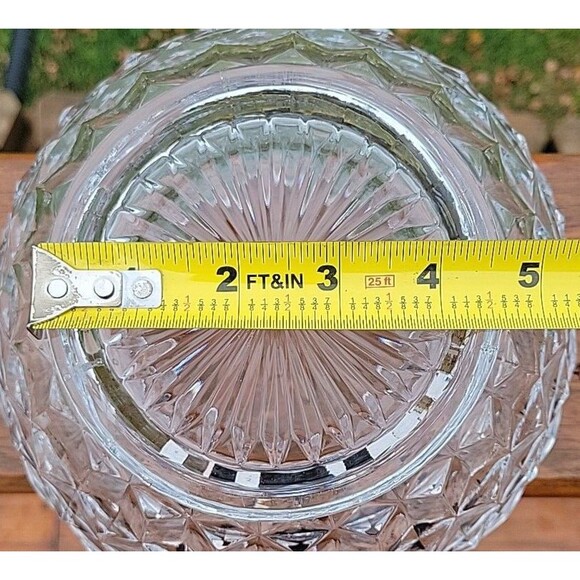 Vintage Fostoria American Glass Crystal Cupped & Footed 7-1/2 Inch Bowl - Picture 7 of 12